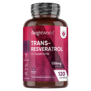 WeightWorld Transveratrol 550mg με Quercetin 120 κάψουλες